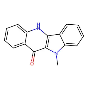 10-methyl-5H-indolo[3,2-b]quinolin-11-one structure