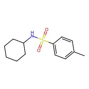 N-cyclohexyl-4-methylbenzenesulfonamide structure