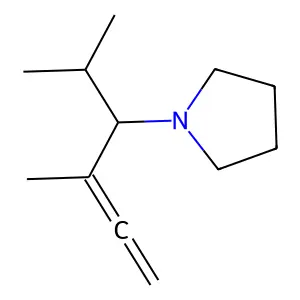1-(2,4-dimethylhexa-4,5-dien-3-yl)pyrrolidine structure