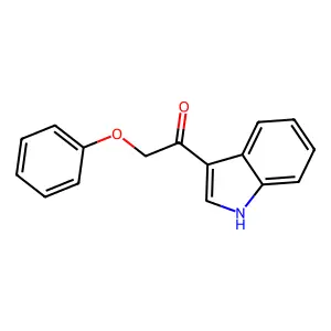 1-(1H-indol-3-yl)-2-phenoxyethanone structure