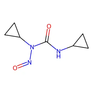 1,3-dicyclopropyl-1-nitrosourea structure