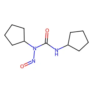 1,3-dicyclopentyl-1-nitrosourea structure