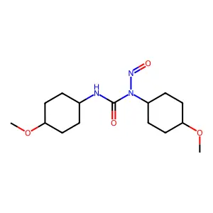 1,3-bis(4-methoxycyclohexyl)-1-nitrosourea structure