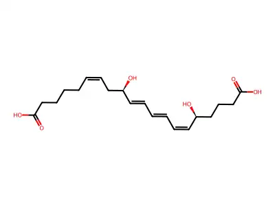 20-Carboxy-leukotriene B4 structure