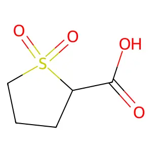 1,1-dioxo-1lambda6-thiolane-2-carboxylic acid structure