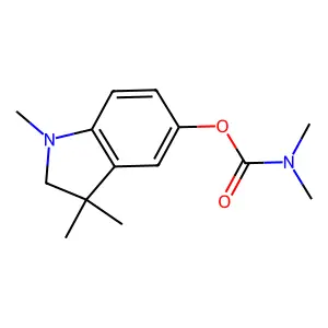 (1,3,3-trimethyl-2H-indol-5-yl) N,N-dimethylcarbamate structure