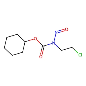 cyclohexyl N-(2-chloroethyl)-N-nitrosocarbamate structure