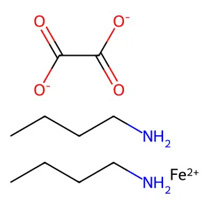 Bis(N-butylamine)oxalatoiron structure