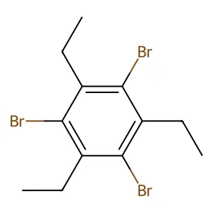 1,3,5-tribromo-2,4,6-triethylbenzene structure