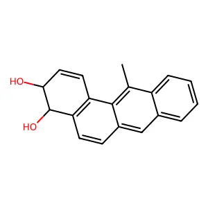 BENZ(a)ANTHRACENE-3,4-DIOL, 3,4-DIHYDRO-12-METHYL-, trans- structure