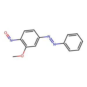 (3-methoxy-4-nitrosophenyl)-phenyldiazene structure