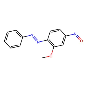(2-methoxy-4-nitrosophenyl)-phenyldiazene structure