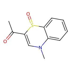 1-[(1S)-4-methyl-1-oxo-1lambda4,4-benzothiazin-2-yl]ethanone structure