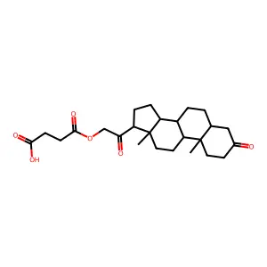Hydroxydione hydrogen succinate structure