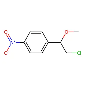 1-(2-chloro-1-methoxyethyl)-4-nitrobenzene structure
