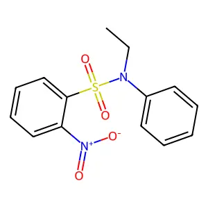 N-ethyl-2-nitro-N-phenylbenzenesulfonamide structure