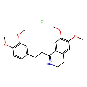 Homodihydropapaverine hydrochloride structure