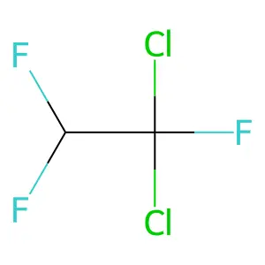 1,1-Dichloro-1,2,2-trifluoroethane structure
