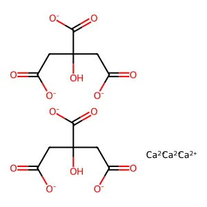 Calcium citrate structure