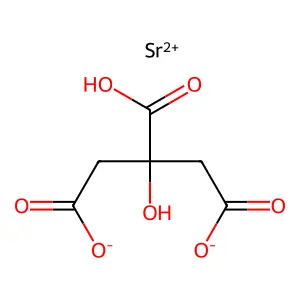 Strontium monocitrate structure
