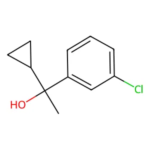 1-(3-chlorophenyl)-1-cyclopropylethanol structure