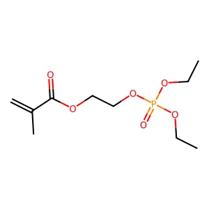 2-diethoxyphosphoryloxyethyl 2-methylprop-2-enoate structure