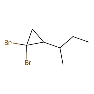 1,1-dibromo-2-butan-2-ylcyclopropane structure