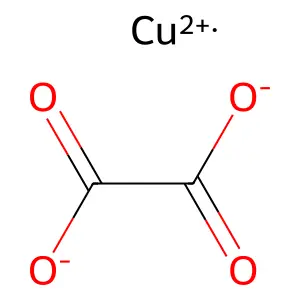 CUPRIC OXALATE structure