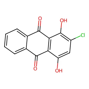 9,10-Anthracenedione, 2-chloro-1,4-dihydroxy- structure