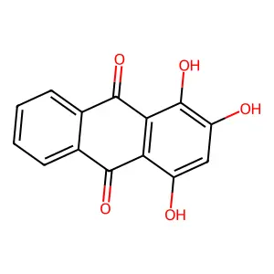 9,10-Anthracenedione, 1,2,4-trihydroxy- structure