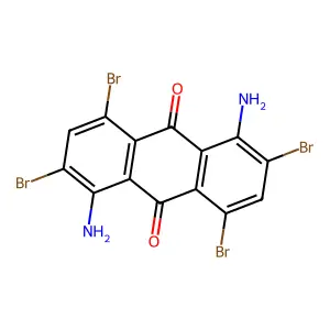 1,5-Diamino-2,4,6,8-tetrabromoanthraquinone structure