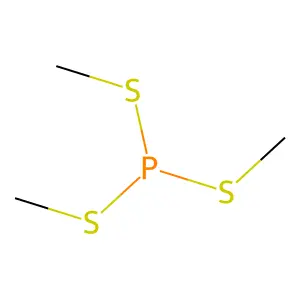 Phosphorotrithious acid, trimethyl ester structure