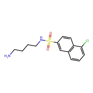 N-(4-aminobutyl)-5-chloronaphthalene-2-sulfonamide structure