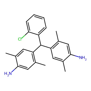 Benzenamine, 4,4'-[(2-chlorophenyl)methylene]bis[2,5-dimethyl- structure