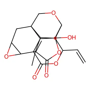 12-ethenyl-11-hydroxy-6-methyl-4,8,13,18-tetraoxahexacyclo[8.6.2.11,6.03,5.011,16.09,19]nonadec-15-ene-7,14-dione structure