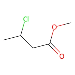 methyl 3-chlorobutanoate structure