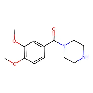 1-(3,4-DIMETHOXYBENZOYL)PIPERAZINE structure
