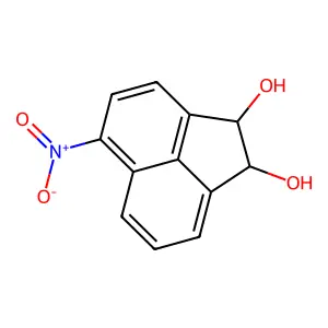 (1R,2R)-5-nitro-1,2-dihydroacenaphthylene-1,2-diol structure
