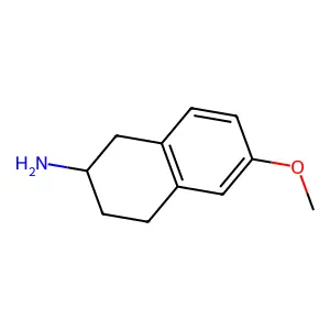 6-methoxy-1,2,3,4-tetrahydronaphthalen-2-amine structure