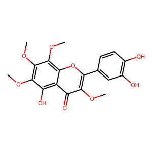 5,3',4'-Trihydroxy-3,6,7,8-tetramethoxyflavone structure