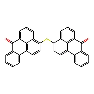 3-(7-oxobenzo[a]phenalen-3-yl)sulfanylbenzo[b]phenalen-7-one structure