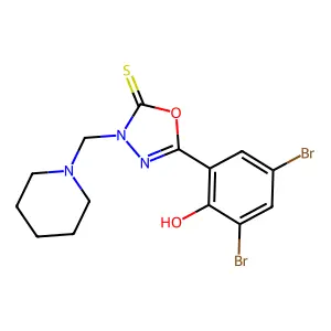 Compound C14H15Br2N3O2S structure