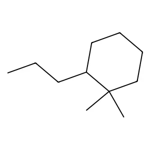 1,1-Dimethyl-2-propylcyclohexane structure