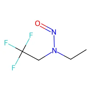 N-ethyl-N-(2,2,2-trifluoroethyl)nitrous amide structure