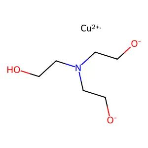 Cupric triethanolamine structure