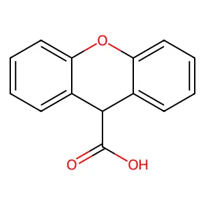 Xanthene-9-carboxylic acid structure