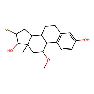 Compound C19H25BrO3 structure