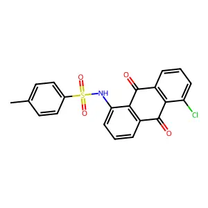 N-(5-chloro-9,10-dioxoanthracen-1-yl)-4-methylbenzenesulfonamide structure