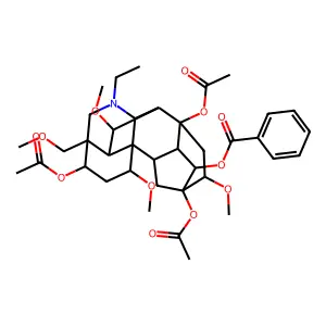 Diacetylindaconitine structure
