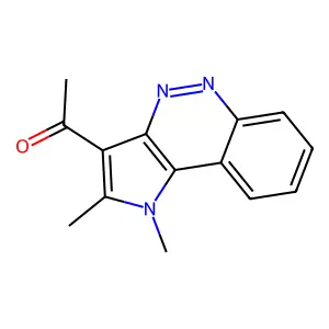 1-(1,2-dimethylpyrrolo[3,2-c]cinnolin-3-yl)ethanone structure
